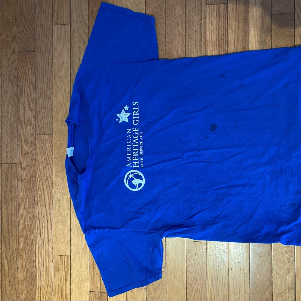 American Heritage Girls AHG Women’s Blue T-Shirt Size Large